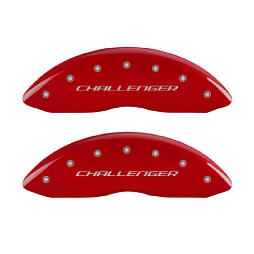 MGP Caliper Covers 12162SCBRRD Caliper Cover with Red Powder Coat Finish, (Set of 4) (Certified Refurbished)