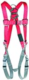 3M Protecta PRO 1191201 Vest Style Harness with Back D-Ring, Pass Thru Legs, 420  lb. Capacity, Medium/Large, Red/Gray