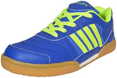 Aadix Royal Blue ARB-499 Badminton Shoes Light Weight & Comfortable Unisex Shoes For ( Men, Boys, Women, Girls & Junior ) PU Material Non Marking Sole Outdoor Indoor Playing - Best in Badminton Shoes, Volleyball Shoes, Baseball Shoes, Use For Nursing Training, Walking, Running, Jogging, Cycling, Gymnastic, Sports Shoes