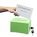 Adir Acrylic Donation Ballot Box with Lock - Secure and Safe Clear Slotted Suggestion Box - Storage Lock Deposit Box with Keys for Cards, Votes, Tickets, Feedback and Money (6.25