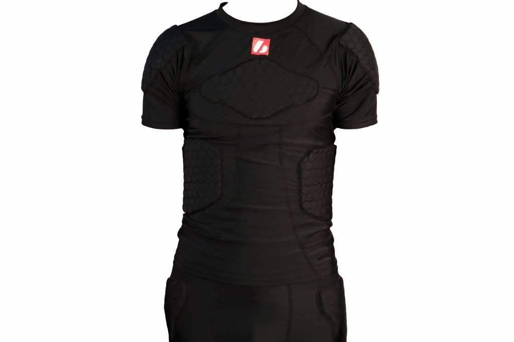 FS-09 Compression T-shirt with Short Sleeves, 5 Integrated Pieces, for American Football (S)