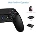Qingta Wireless Game Controller for PS4 Rechargeable Support PC (Windows 7/8/10) PS3 with LED Light Portable Gaming Joystick Handle Black – PlayStation 4thumb 2