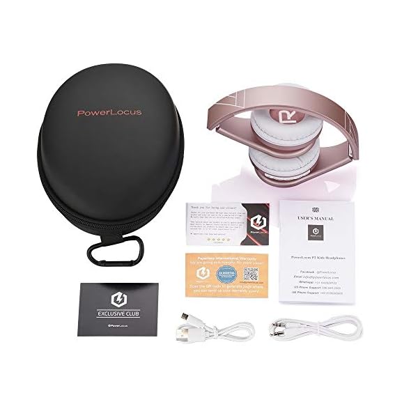 Bluetooth-Headphones-Over-Ear-PowerLocus-Bluetooth-Headphone-Rose-Gold-Wireless-Headphones-Foldable-Hi-Fi-Stereo-Soft-Memory-Foam-Earmuffs-Built-in-Mic-Wired-Mode-for-iPhoneAndroidPCLaptops Bluetooth Headphones Over Ear, PowerLocus Bluetooth Headphone Rose Gold, Wireless Headphones Foldable, Hi-Fi Stereo…