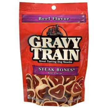 Gravy Train Steak Bones Treats 4.5 Oz. (Pack of 4)