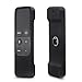 Remote Protective Case for Apple TV 4th Remote Controller, Hapurs Anti-Slip Silicone Light Weight Cover Case with a Lanyard for Apple TV 4th Generation Siri Remote Controller-Black