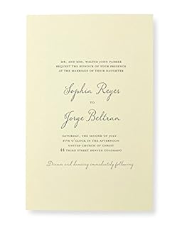 UPC 634680760390 product image for Simple Ivory Print at Home Wedding Invitation Kit (B003XIEGXS) | upcitemdb.com