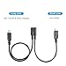 ELECTOP Micro USB Female to 2 Micro USB Male Splitter Cable