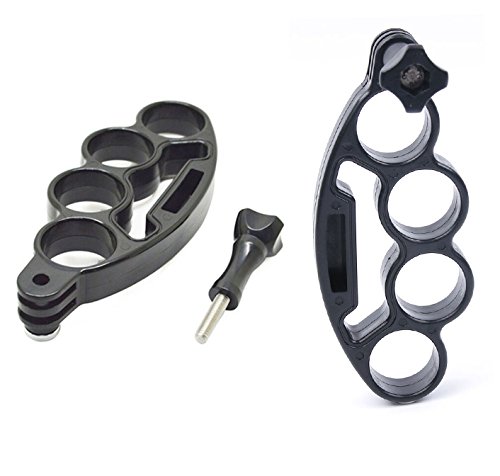 2pcs Sport Action Camera Accessories Knuckles Hand Finger Grip Selfie Stick Handle Monopod Holder for GoPro Hero 2 3 3+ 4 5 Session, Waterproof, Adjustable