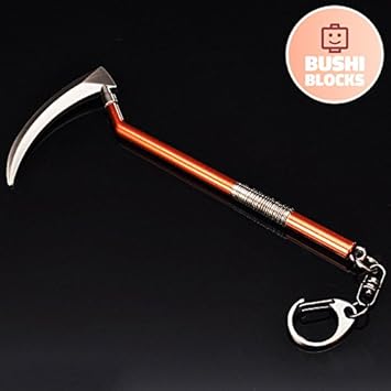 Bushiblocks Fortnite Metal Pickaxe Reaper Keyring Keychain Made - bushiblocks fortnite metal pickaxe reaper keyring keychain made with precision manufacturing process includes packaging amazon co uk office products