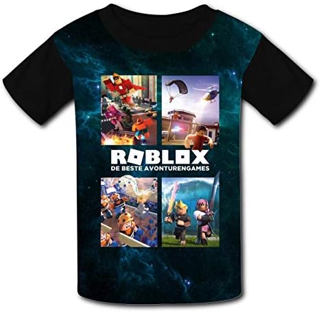 Kids RO-BLOX Beste Games Casual T-Shirt Short Sleeve 3D Print Tees