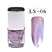 Oksale® 7ML Nail Polish Pretty Holographic Holo Glitter Gel Polish Nail Art Holographic (F)