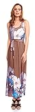 Women Sleeveless Floral Print Maxi Summer Dress