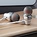 Earphones Earbuds In ear Headphones Wired earphone Microphone Bass Stereo Sports Running Noise-isolating with Mic For IPhone IPad Android Mp3 mp4 Player Tablet 3.5mm Audio Jack Silver White