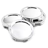 75mm/70mm Chrome Silver ABS Car Wheel Center Hub Caps Set of 4 for OZ Racing Superforgiata Rims M608 81310409