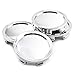 75mm/70mm Chrome Silver ABS Car Wheel Center Hub Caps Set of 4 for OZ Racing Superforgiata Rims M608 81310409