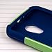 Motorola Moto G (2nd Gen 2014) / Moto G EXT Case - Blue / Green, MPERO IMPACT X Series Dual Layered Tough Durable Shock Absorbing Silicone Polycarbonate Hybrid Kickstand Cover