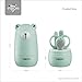 VIBON Light Green Bear Shape Baby Manicure Kit,Safe Baby Bear Nail Clipper,Scissors,Tweezers and Nail File(4 Pcs),Baby Nail Care Set for Newborn,Infant,Toddler,Kids