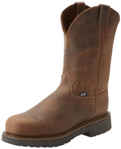 Justin Original Work Men's J-max Steel Toe Pull On, Rugged Bay Gaucho, 10 D US