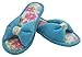 HomeTop Women’s Flower Accented Bow Coral Fleece Slip On Spa & House Slippers