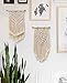 Favibes 2-Piece Macrame Woven Wall Hanging, Modern Geometric Boho Chic Bohemian Home House Living Room, Bedroom, Dorm Room, Apartment, Gallery Wall Art Decor, 16