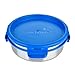 LunchBots Salad Bowl Lunch Container - 3 Cup - Leak Proof Lid - Stainless Steel Inside - Not Insulated - BPA Free, Dishwasher Safe - Royal - 3 Cup