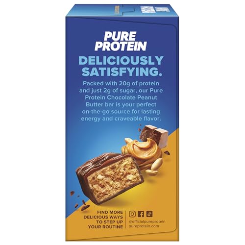 PURE PROTEIN BAR, CHOCOLATE PEANUT BUTTER, 1 PACK 6 COUNT