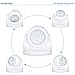 WOOPHEN Indoor Bright Wireless Fulcrum Motion Sensor LED Porch Light/ Spotlight - Auto ON/Off, Battery Powered (White)