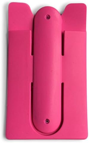 Multifuctional Silicone Phone Wallet with a stand (Pink)