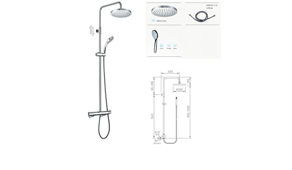 KIT BARRA DUCHA CABEL BOX: Amazon.es: Hogar