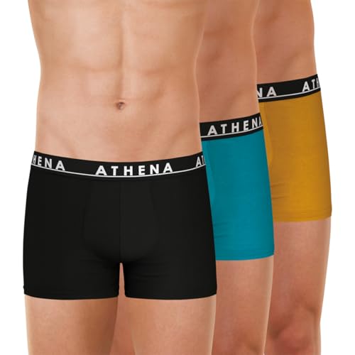 Athena Easy Color Intimo, Nero/Lagone/Arancione, XXL Uomo