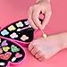 Little Girls Makeup Set and Nail Art, Kids Washable Makeup Kit with Mirror All-in-one Fully Beauty Fashion Kit, Xmas Gifts for 6,7,8,9,10 Year Old Girls