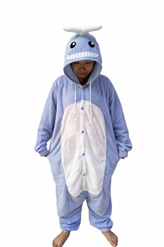 WOTOGOLD Animal Cosplay Costume Unisex Adult Blue Whales Pajamas