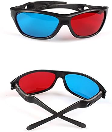 3D Vision Ultimate Anaglyph 3D Glasses - Made To Fit Over Prescription Glasses 2Pcs in Different Style