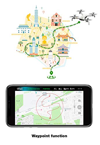 GPS-Auto-Return-Drone-FPV-Foldable-Quadcopter-with-1080P-HD-Camera-WiFi-Real-time-Live-VideoBrushless-MotorGestureAltitude-HoldAuto-HoverFollow-Me23-Mins-Long-Flight-Time500M-Control-Distance