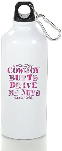 HanSmallT Cowboy Butts Drive Me Nuts Cool Running White Water Kettle Aluminum With Carabiner