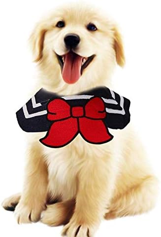 Leowow Pet Puppy Dog Cat Bandanas Dog Scarf for Small,Medium Size Dog,Large Cats-Sailor-Medium