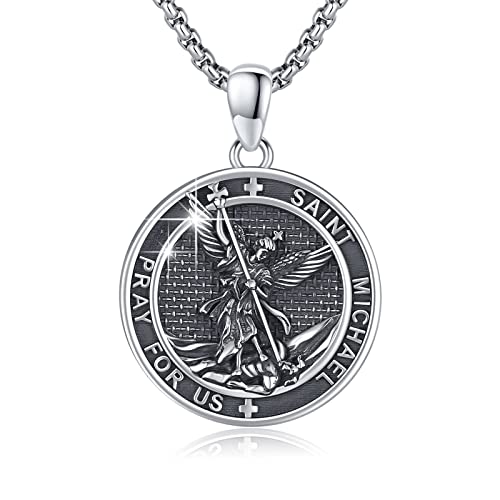 DOTBJ 925 Sterling Silver Saint Michael Pendant