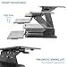 VIVO Small Height Adjustable 24 inch Standing Desk Converter, Sit Stand Tabletop Monitor Riser Ergonomic Workstation (DESK-V011G)