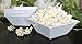 Square Break Resistant Melamine Bowls with Scraper, 6-Pack, White (6 Inches, 16 Ounce)