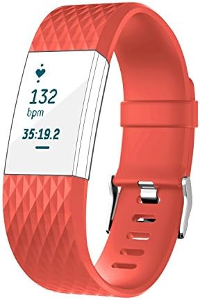 For Fitbit Charge 2 Bands, TreasureMax Replacement Band with Metal Clasp for Fitbit Charge 2 Band / Charge 2 Fitbit / Fitbit 2 / Charge 2 Bands / Fitbit Charge 2, No Tracker