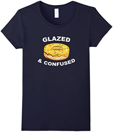 Womens Glazed N Confused - Phishy Jamband Donut Rock N Roll Shirt XL Navy