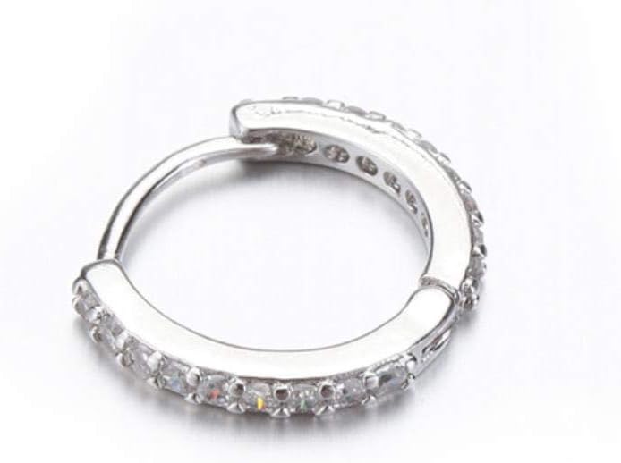 Zcxaa 1pc 6/8/10mm Hoop Cartilage Earring Helix Tragus Helix Piercing Rings Body Jewelry Ear Piercing Nose Ring