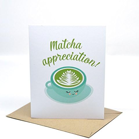Matcha Appreciation Latte Thank You Card