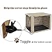 HiCaptain Breathable Dog Crate Cover 48 Inch, Durable Heavy Duty Kennel Cover, Dual Zippered Panels, Windproof Waterproof UV-Resistant(Beige)
