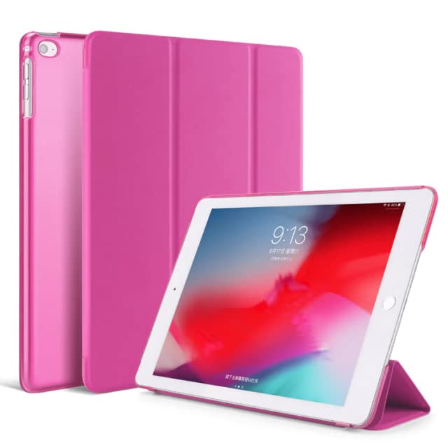 DV iPad 9.7 Inch 2017/2018 Smart Case Cover, Ultra Slim Lightweight Stand Case Shell with Translucent Back Cover, for Apple iPad 9.7(Air, Air 2 2017, 2018) Auto Sleep&Wake (Pink) — image 1