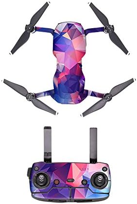 Xinvision Sticker Membrane Set for DJI Mavic Air, Body+Remote Controller Wrapping Sun Protection Oil-Proof Sticker Decal Protector Set Color D9