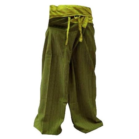 SUWARENE Zenza Fashion Frei Größe 2 Farbe in Einer Baumwolle Streifen Thai Fisherman Hose Yoga Hosen gratis Größe Plus Größe 