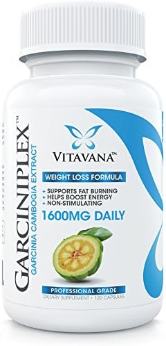 Garciniplex Garcinia Cambogia Extract Pure 1600mg :: (120 Capsules) :: Professional Grade, Super-Strength Formula with 100% Pure HCA (6-Bottles)