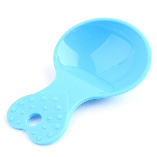 Pet Food Scoop,Voberry® small Dog Puppy Cat Rabbit Plastic Pet Food Scoop (Blue)