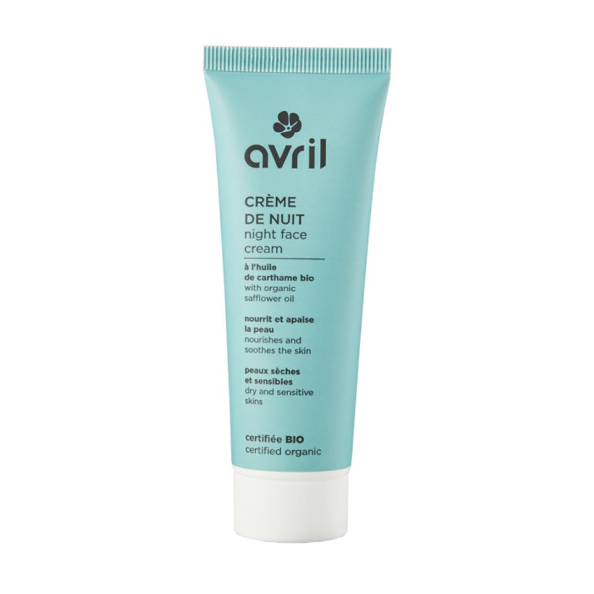 Avril Organic Face Cream for Night - Dry & Sensitive Skins, 50 milliliters